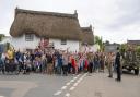 A large number of people came out for the re-enactment