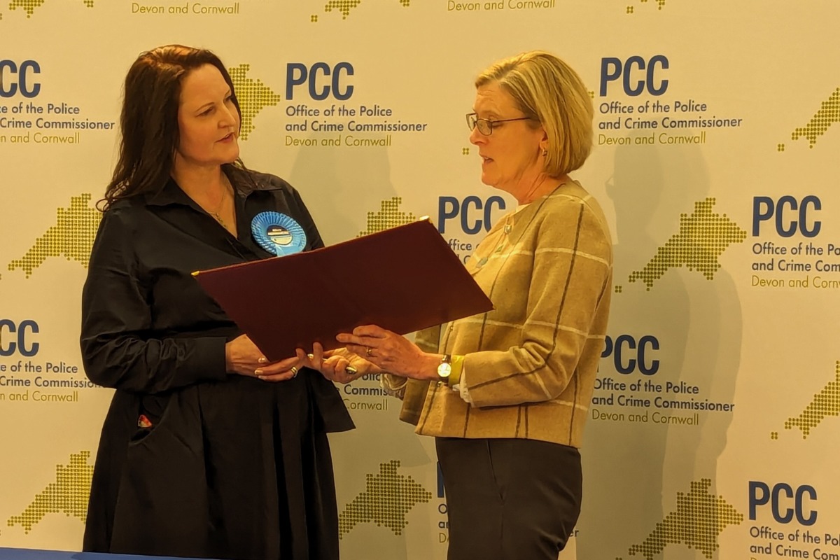 Alison Hernandez (Con) has been elected to a third term as the Police and Crime Commissioner for Devon, Cornwall and the Isles of Scilly. Image: Bradley Gerrard
