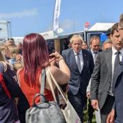 Boris Johnson was at the Royal Cornwall Show on Friday following the confidence vote
