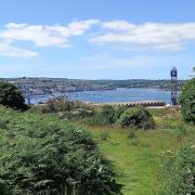 The view from Ships and Castles towards Falmouth