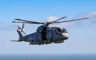 The crew onboard the Merlin from RNAS Culdrose played a vital part in the rescue operation