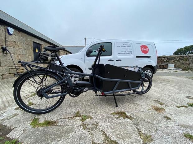 Scarlet Wines' electric bike and van