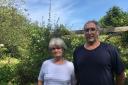 John and Jill Hewlett, whose property is included in a Compulsory Purchase Order applied for by Cornwall Council to complete the Saints Trails, a network of cycling and walking routes (Image: Richard Whitehouse/LDRS)