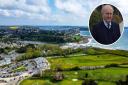Falmouth Golf Club has gone on the market for £2.75m as owner David Hughes (inset) retires
