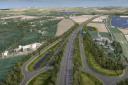 An artist’s impression of how the new Chiverton junction will look once completed