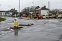 Traffic lights back up on the Turnpike roundabout in Helston