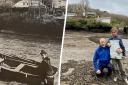 The photo of Beatrix Potter and Barry West with his granddaughter in the same location