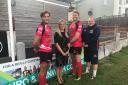 Players from Redruth Rugby Club unveiled their new kit to the college’s sport team leader, Vicky Pearson, this week.
