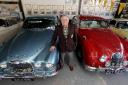 Hayle man dubbed Mr Jag for love of classic car. Picture from SWNS