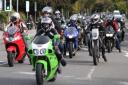 Hundreds of motorcyclists took part in the Martin Jennings' Memorial Run. Photo: Mark Parsons