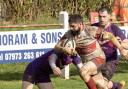 Prolific try scorer Ben Priddey on the charge for Camborne in Saturday's big win