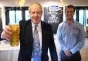 Prime Minister Boris Johnson during a visit to the HealeyÕs Cornish Cyder Farm, near Truro in  Cornwall, whilst on the General Election campaign trail. Picture: Stefan Rousseau/PA Wire