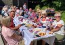 A tea party outside Stithians Methodist Chapel  Picture: Liz Hill