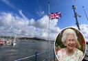 The Union Flag flies at half mast in Falmouth as Cornwall remembers the Queen after death at 96