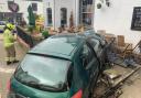 A road traffic collision took place at The Wig and Pen pub in Truro at around 15:48pm today (March 30)