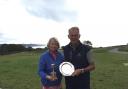 David and Lynne Dickinson winners of the Past Captains events at Falmouth Golf Club 2023