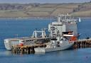 n RFA Mounts Bay and HMS Tamar - both ships with a mission. Image: David Barnicoat