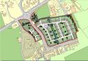 A site plan for a proposed new development of 150 houses at St Austell (Pic: CAD Architects)