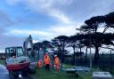 Work to install new fencing at RNAS Culdrose has begun