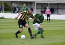 Tom Whipp in action for Falmouth Town during his previous spell at the club
