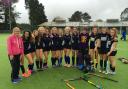 Helston Community College's Under 16s girls hockey team