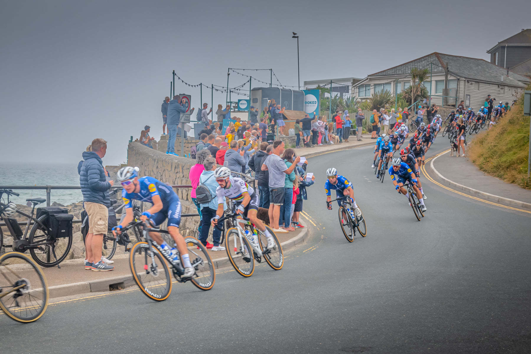 The riders negotiate the hill at Falmouths Swanpool Beach Picture: Mark Quilter/Packet Camera Club
