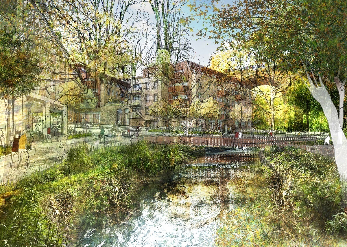 Artist\s impression of the Pydar redevelopment in Truro (Image supplied by Cornwall Council, free to use)