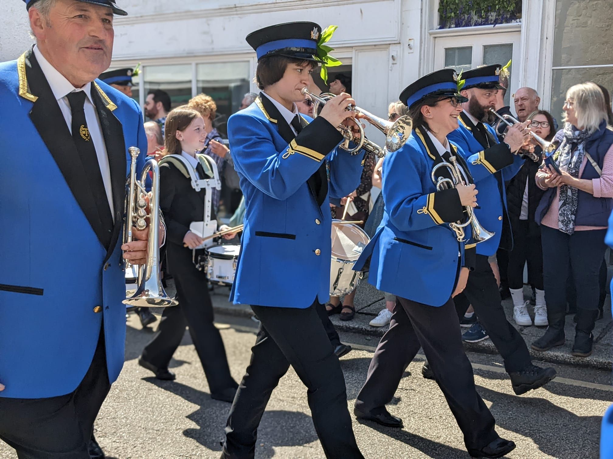 Helston Town Band on Flora Day Pictures: Kate Lockett