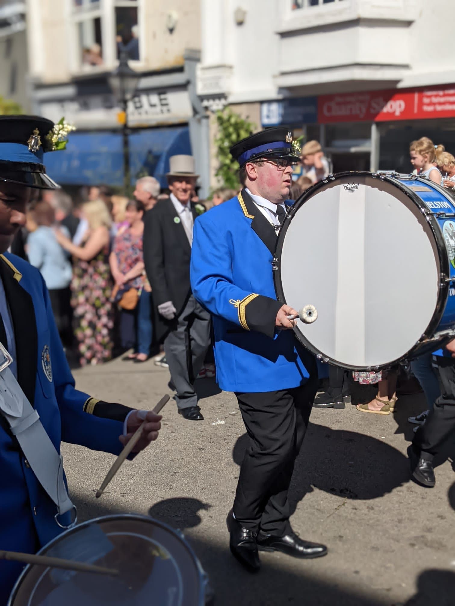 Helston Town Band on Flora Day Pictures: Kate Lockett