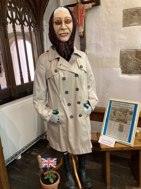 The Queen made it to Mullion Parish Church flower festial - or did she? Picture: Gilly Zella Martin