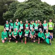 The Hayle Runners team at the Bodmin half marathon