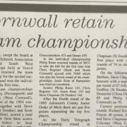 Cornwall retains team championship