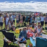 Celebrations at Porthleven's Jubilee Big Lunch