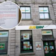 Subway had a 're-entry and forfeiture' notice posted in the window
