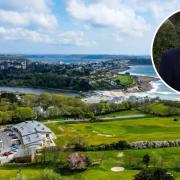Falmouth Golf Club has gone on the market for £2.75m as owner David Hughes (inset) retires