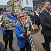 Helston Town Band on Flora Day 2023