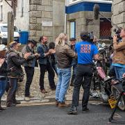 The Motorbike Show filming in Helston with presenter Henry Cole