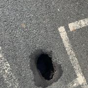 The hole appeared in Freemantle Street
