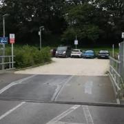 The entrance to the car park in Bodmin  Picture: Kai Hendry / YouTube