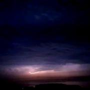 File picture of lightning over Falmouth Bay