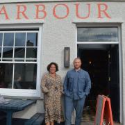 Owners Tamara Costin and William Speed outside Harbour House
