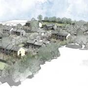 An artist's impression of how the homes would look