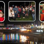 Porthleven was lit up for Christmas on Friday