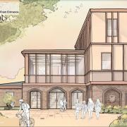 A design by Tate+Co Architects showing how the proposed new Music & Performance Centre at Truro School could look