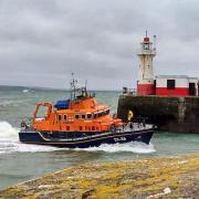 Penlee Lifeboat was called to a trawler without power off Newlyn