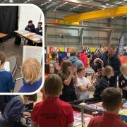 Around 300 people competed at a Lego competition at RNAS Culdrose this week