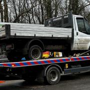 The Ford Transit was seized by police officers on Thursday