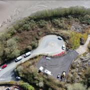 An aerial photograph of the Newham Roundabout site in Truro (Pic: Cornwall Harbours Board)