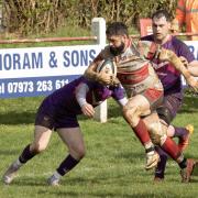 Prolific try scorer Ben Priddey on the charge for Camborne in Saturday's big win