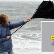 The Met Office has issued a yellow weather warning for 70mph winds in Cornwall on Saturday